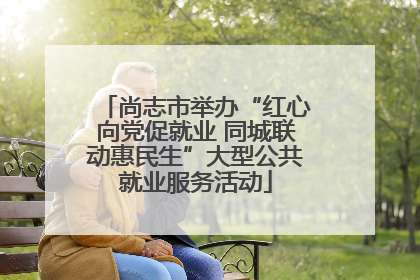 尚志市举办“红心向党促就业 同城联动惠民生”大型公共就业服务活动