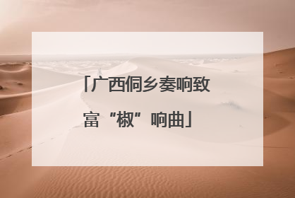 广西侗乡奏响致富“椒”响曲