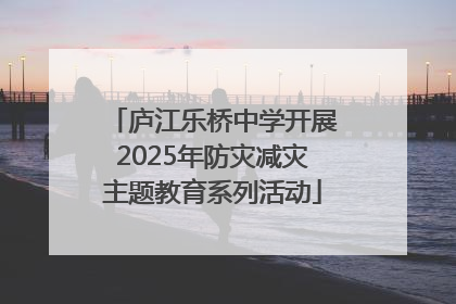 庐江乐桥中学开展2025年防灾减灾主题教育系列活动