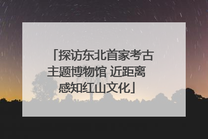 探访东北首家考古主题博物馆 近距离感知红山文化