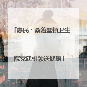 惠民：桑落墅镇卫生院党建引领送健康