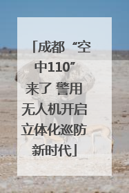 成都“空中110”来了 警用无人机开启立体化巡防新时代