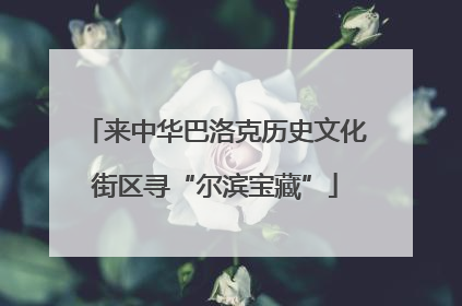 来中华巴洛克历史文化街区寻“尔滨宝藏”