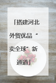 搭建河北外贸优品“卖全球”新通道