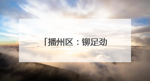 播州区：铆足劲头“抢春光”全力拼出“首季红”