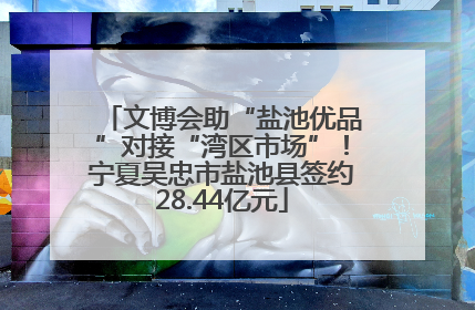 文博会助“盐池优品”对接“湾区市场”！宁夏吴忠市盐池县签约28.44亿元