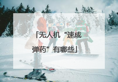 无人机“速成弹药”有哪些