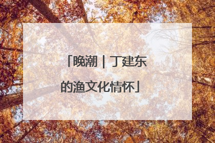 晚潮｜丁建东的渔文化情怀