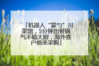 机器人“掌勺”川菜馆，5分钟出餐锅气不输大厨，海外客户前来采购