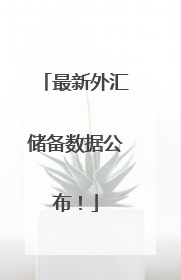 最新外汇储备数据公布！