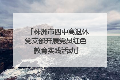 株洲市四中离退休党支部开展党员红色教育实践活动