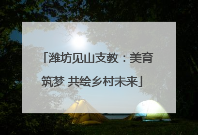 潍坊见山支教：美育筑梦 共绘乡村未来
