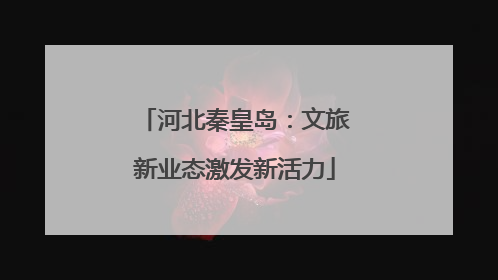 河北秦皇岛：文旅新业态激发新活力