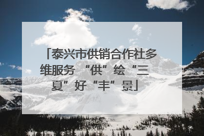 泰兴市供销合作社多维服务 “供”绘“三夏”好“丰”景