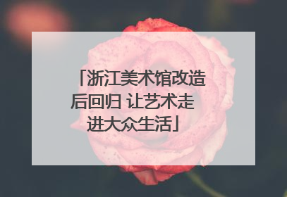 浙江美术馆改造后回归 让艺术走进大众生活