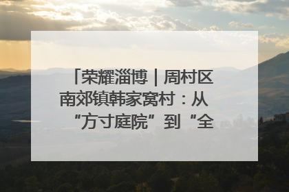 荣耀淄博｜周村区南郊镇韩家窝村：从“方寸庭院”到“全域文明”，乡村振兴的“美学革命”