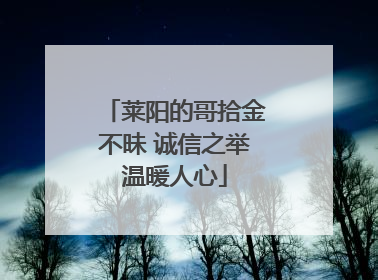 莱阳的哥拾金不昧 诚信之举温暖人心
