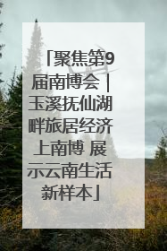 聚焦第9届南博会｜玉溪抚仙湖畔旅居经济上南博 展示云南生活新样本