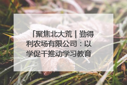 聚焦北大荒｜勤得利农场有限公司：以学促干推动学习教育“升温提速”