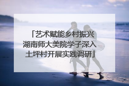 艺术赋能乡村振兴 湖南师大美院学子深入土坪村开展实践调研