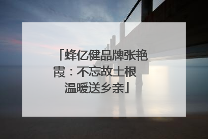 蜂亿健品牌张艳霞：不忘故土根 温暖送乡亲