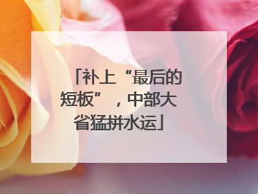 补上“最后的短板”，中部大省猛拼水运