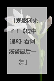 观影团来了！《碟中谍8》看阿汤哥最后一舞