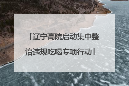 辽宁高院启动集中整治违规吃喝专项行动
