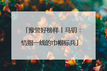 豫警好榜样丨马钥：情指一线的巾帼标兵