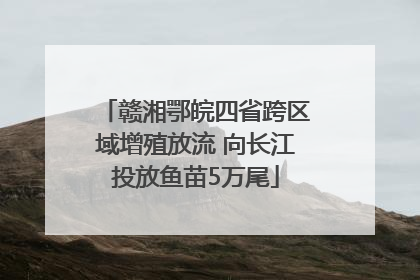 赣湘鄂皖四省跨区域增殖放流 向长江投放鱼苗5万尾