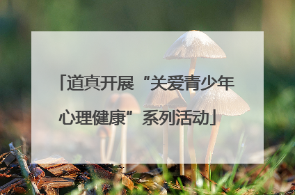 道真开展“关爱青少年心理健康”系列活动