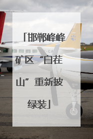 邯郸峰峰矿区“白茬山”重新披绿装