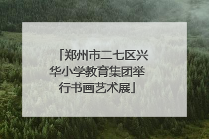 郑州市二七区兴华小学教育集团举行书画艺术展