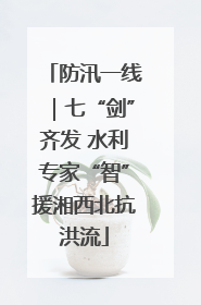 防汛一线｜七“剑”齐发 水利专家“智”援湘西北抗洪流