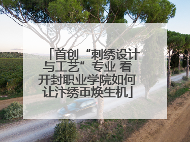 首创“刺绣设计与工艺”专业 看开封职业学院如何让汴绣重焕生机