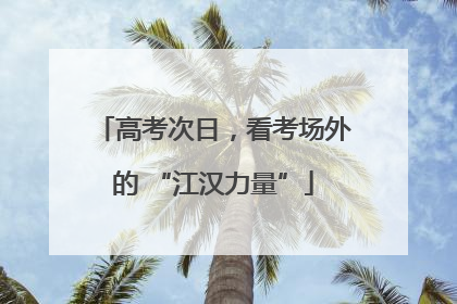 高考次日，看考场外的 “江汉力量”
