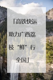 高铁快运助力广西荔枝“鲜”行全国