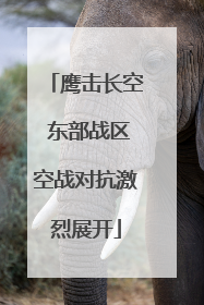 鹰击长空 东部战区空战对抗激烈展开