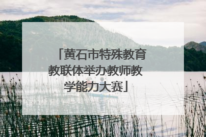 黄石市特殊教育教联体举办教师教学能力大赛