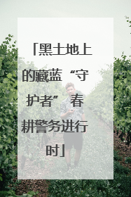 黑土地上的藏蓝“守护者” 春耕警务进行时