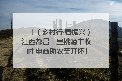 （乡村行·看振兴）江西都昌十里桃源丰收时 电商助农笑开怀