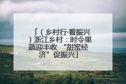 （乡村行·看振兴）浙江乡村：时令果蔬迎丰收 “甜蜜经济”促振兴