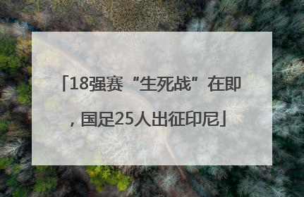 18强赛“生死战”在即，国足25人出征印尼