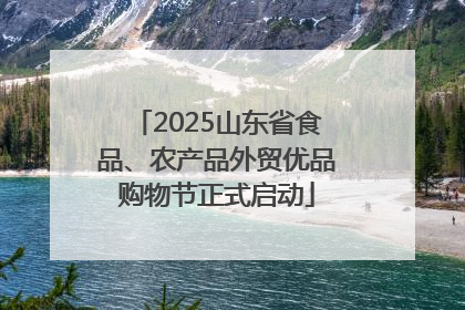 2025山东省食品、农产品外贸优品购物节正式启动