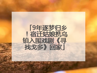 9年逐梦归乡！宿迁姑娘携乌镇入围戏剧《寻找戈多》回家